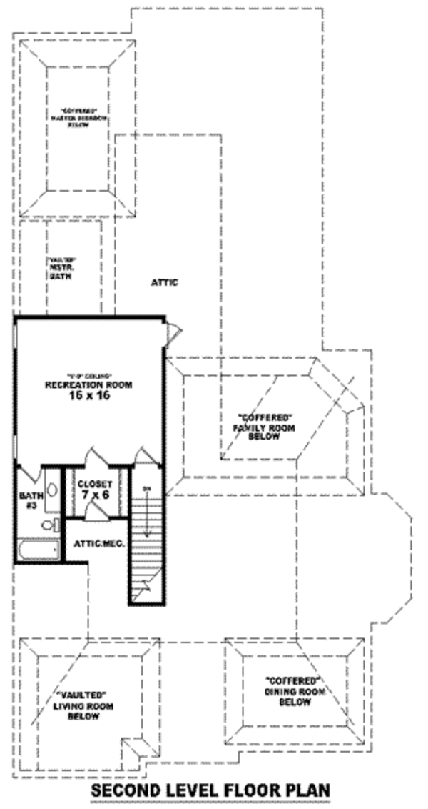 European Floor Plan - Upper Floor Plan #81-1279