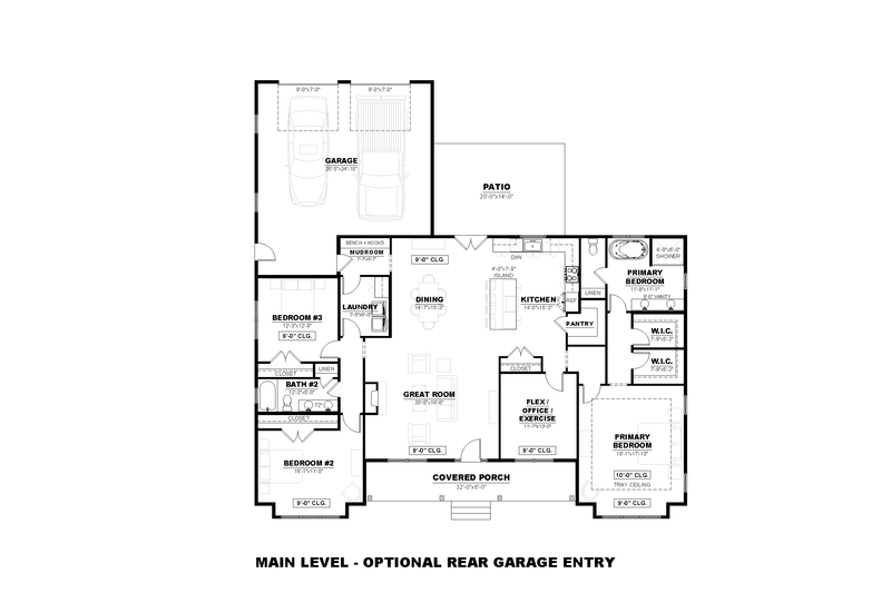 House Blueprint - Floor Plan - Other Floor for Farmhouse House Plan #1117-31 - 3 bed, 2 bath