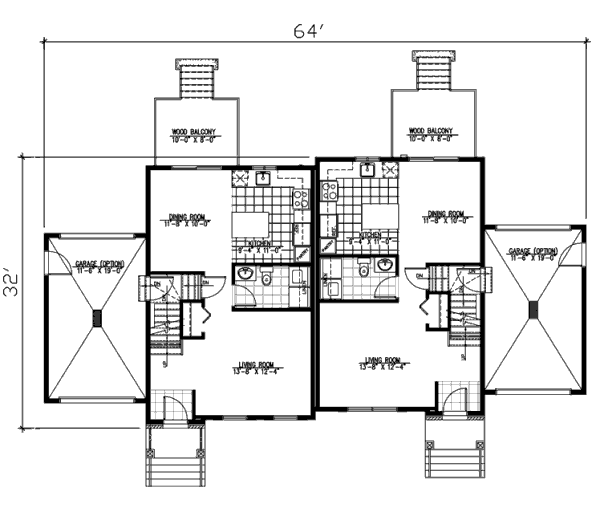 Architectural House Design - Traditional Floor Plan - Main Floor Plan #138-240