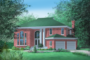 Traditional Exterior - Front Elevation Plan #25-2109