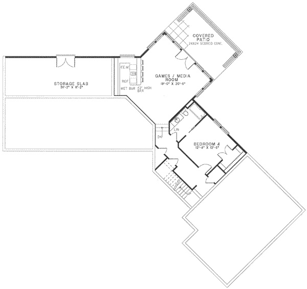 House Plan Design - Southern Floor Plan - Upper Floor Plan #17-159