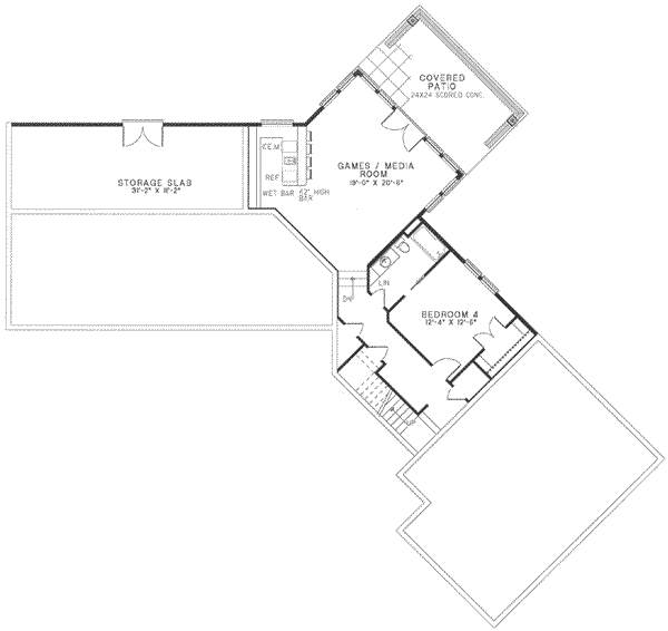 Dream House Plan - Southern Floor Plan - Upper Floor Plan #17-159