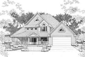 European Exterior - Front Elevation Plan #120-131