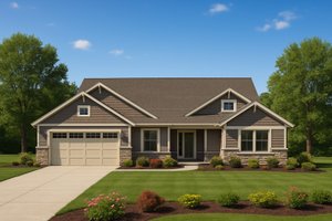 Architectural House Design - Craftsman Exterior - Front Elevation Plan #112-305