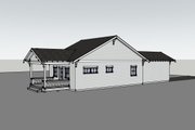 Bungalow Style House Plan - 2 Beds 1 Baths 860 Sq/Ft Plan #1105-18 Exterior 