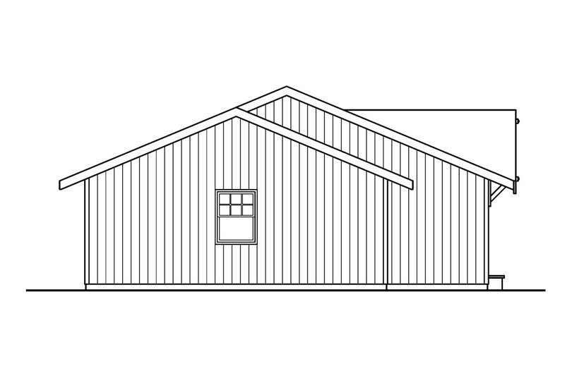 Home Plan - Exterior - Other Elevation for Ranch House Plan #124-527 - 3 bed, 2 bath