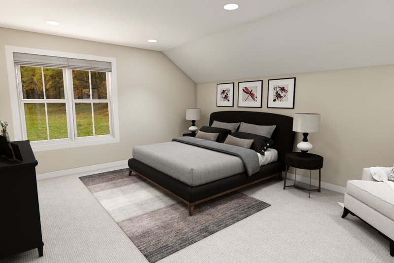 House Blueprint - Interior - Master Bedroom 2 for Bungalow House Plan #51-1352 - 4 bed, 2.5 bath
