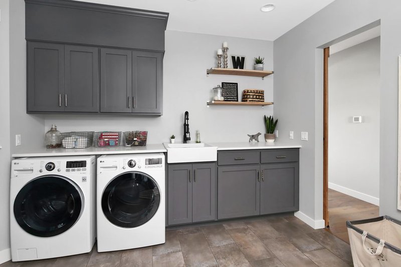 Architectural House Design - Interior - Laundry for Farmhouse House Plan #1070-10 - 3 bed, 2.5 bath