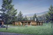 Contemporary Style House Plan - 3 Beds 2 Baths 2268 Sq/Ft Plan #924-1 