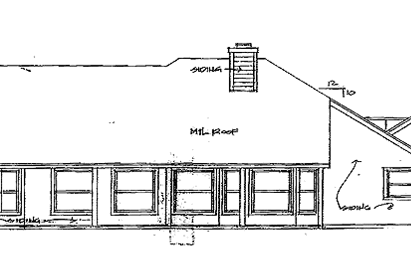 Dream House Plan - Exterior - Rear Elevation for Country House Plan #472-238 - 3 bed, 2 bath