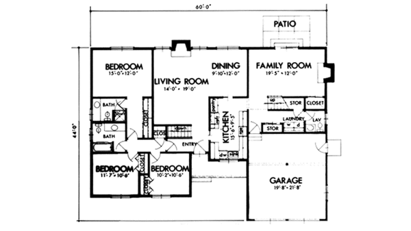Dream House Plan - Prairie Floor Plan - Main Floor Plan #320-1292