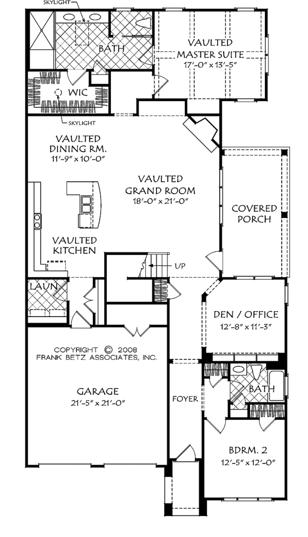 Architectural House Design - Bungalow Floor Plan - Main Floor Plan #927-504