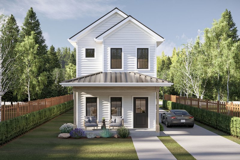 Architectural House Design - Traditional Exterior - Front Elevation Plan #455-721