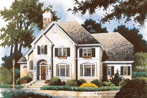 House Design - Exterior - Front Elevation for Country House Plan #429-360 - 4 bed, 3 bath
