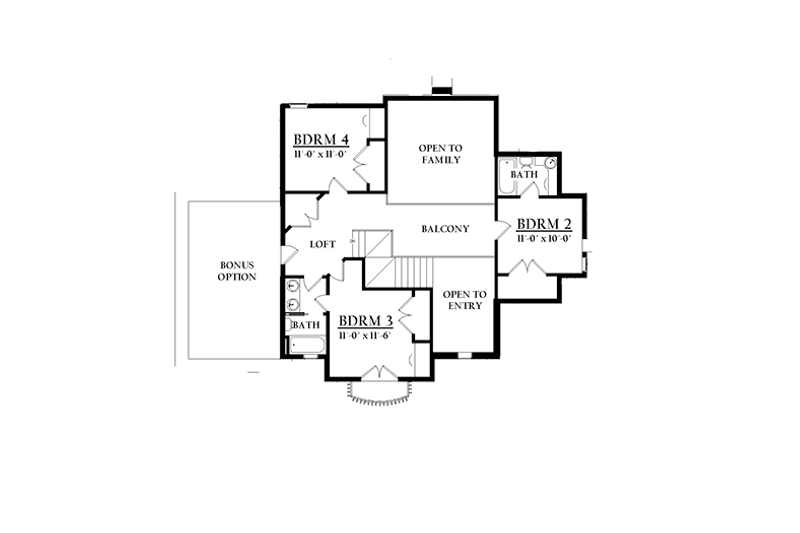 House Plan Design - Floor Plan - Upper Floor for Country House Plan #937-33 - 4 bed, 3 bath