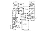 European Style House Plan - 4 Beds 4.5 Baths 6554 Sq/Ft Plan #411-840 