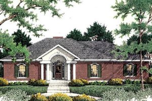Southern Exterior - Front Elevation Plan #406-127