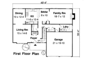 Southern Style House Plan - 4 Beds 2.5 Baths 2031 Sq/Ft Plan #312-638 