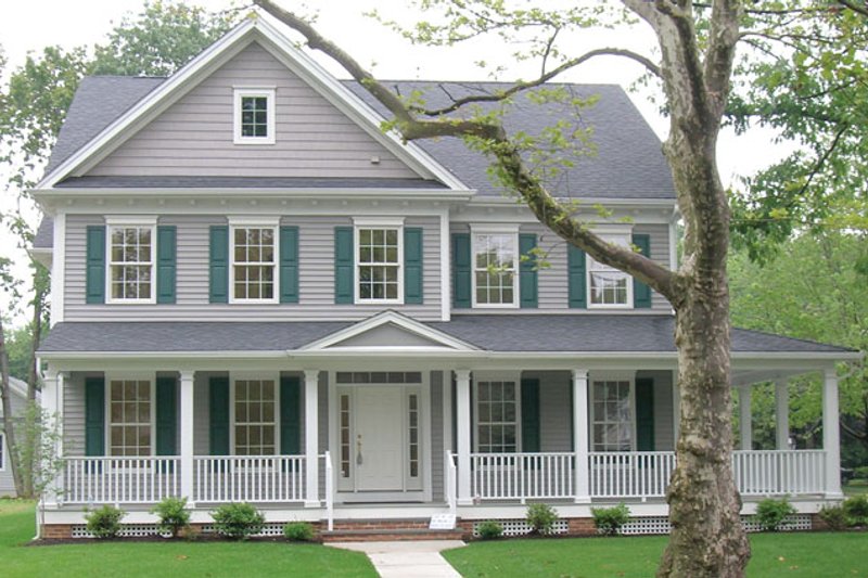 Architectural House Design - Exterior - Front Elevation 3 for Traditional House Plan #1053-52 - 3 bed, 2.5 bath