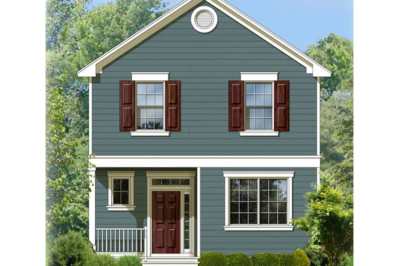 Dream House Plan - Colonial Exterior - Front Elevation Plan #1058-91
