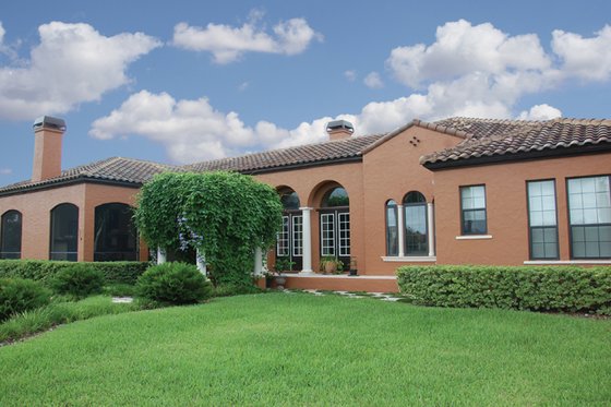 Exterior - Rear Elevation for Mediterranean House Plan #1058-18 - 3 bed, 4 bath