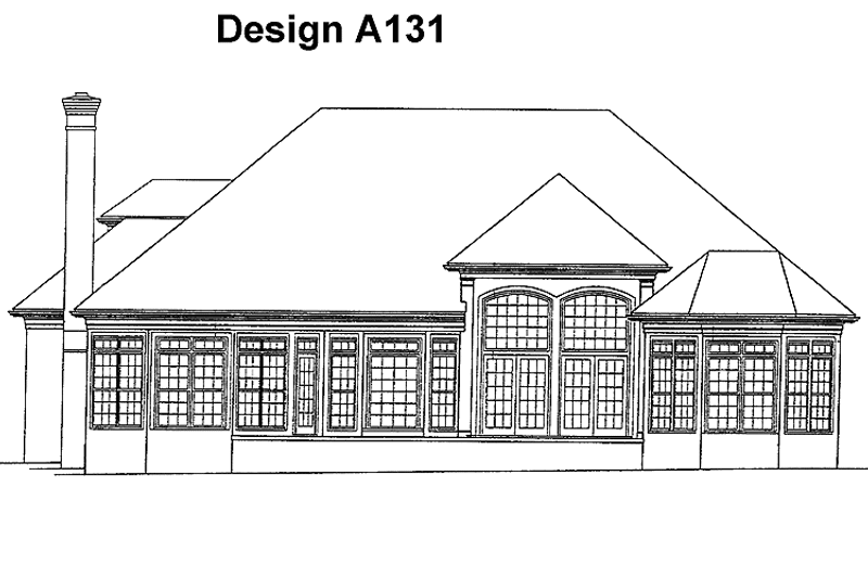 Dream House Plan - Exterior - Rear Elevation for Mediterranean House Plan #453-112 - 3 bed, 2 bath