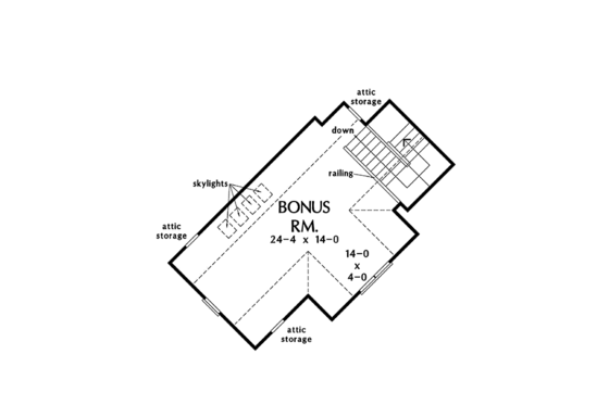 Floor Plan - Other Floor for Craftsman House Plan #929-962 - 3 bed, 2.5 bath