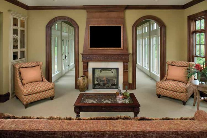 Architectural House Design - Interior - Family Room 1 for Classical House Plan #928-55 - 3 bed, 2.5 bath