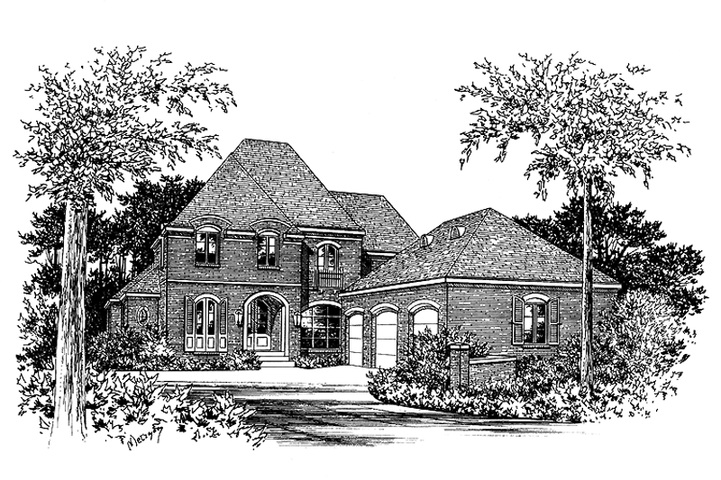 Home Plan - Country Exterior - Front Elevation Plan #15-371