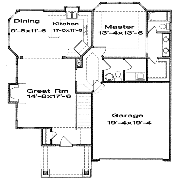 Traditional Floor Plan - Main Floor Plan #6-169