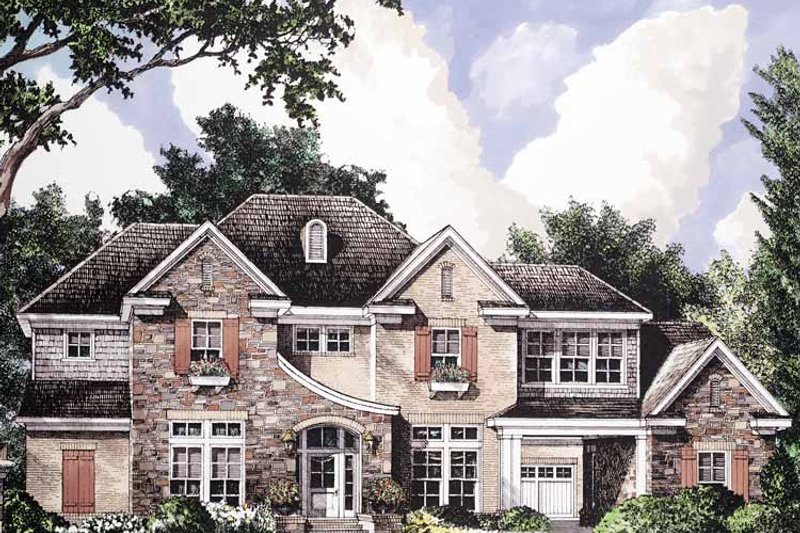 Dream House Plan - Exterior - Front Elevation 3 for Country House Plan #952-192 - 5 bed, 4.5 bath