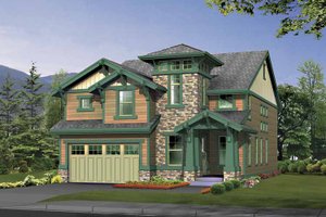 Craftsman Exterior - Front Elevation Plan #132-403