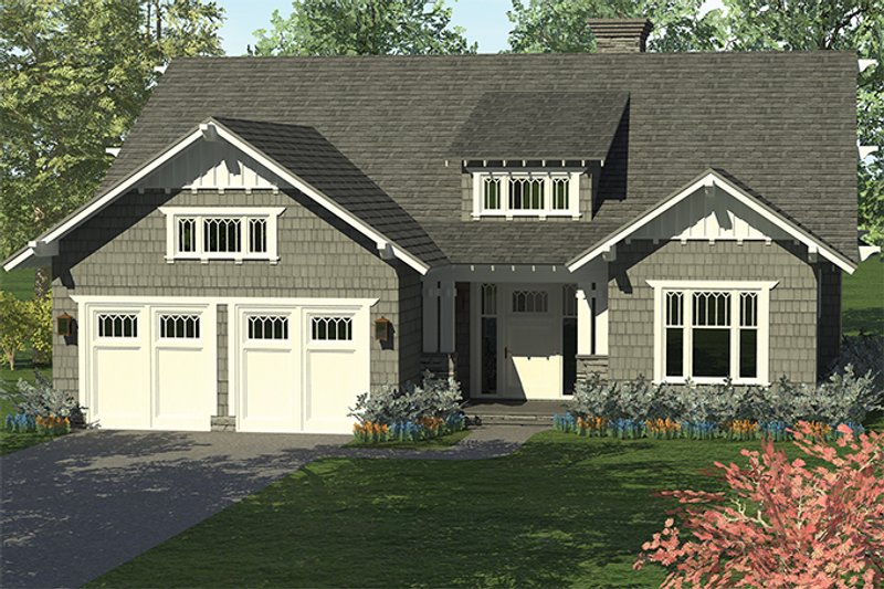 Dream House Plan - Exterior - Front Elevation 4 for Craftsman House Plan #453-614 - 4 bed, 3 bath
