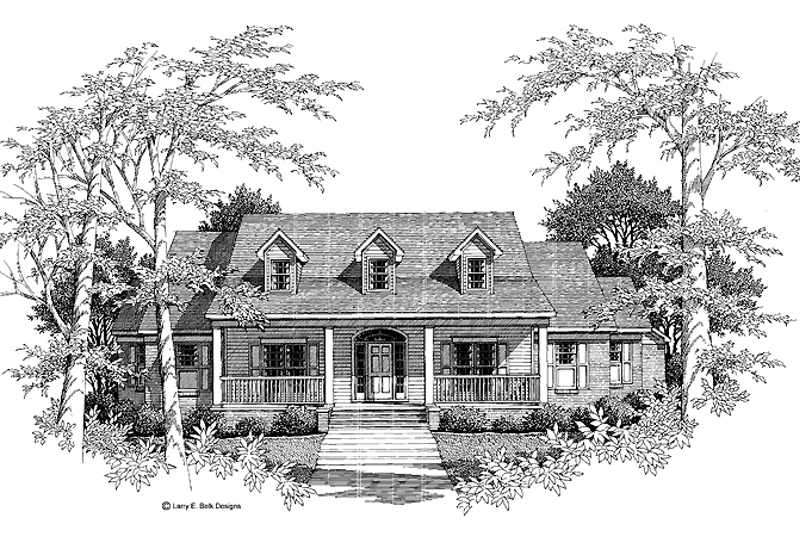 Architectural House Design - Country Exterior - Front Elevation Plan #952-155