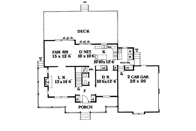 Home Plan - Floor Plan - Main Floor for Victorian House Plan #456-50 - 3 bed, 2.5 bath