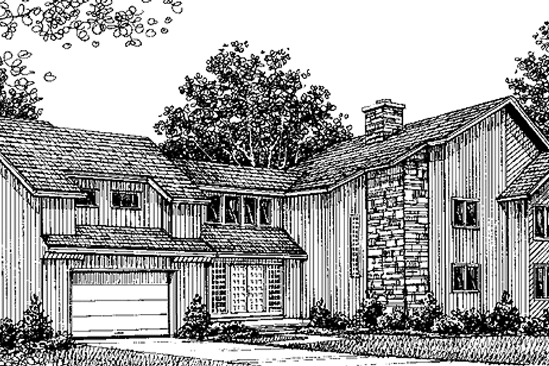 Home Plan - Contemporary Exterior - Front Elevation Plan #1003-3