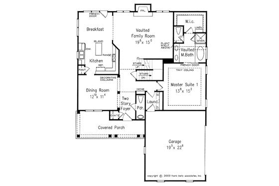 Floor Plan - Main Floor for Country House Plan #927-913 - 3 bed, 3.5 bath