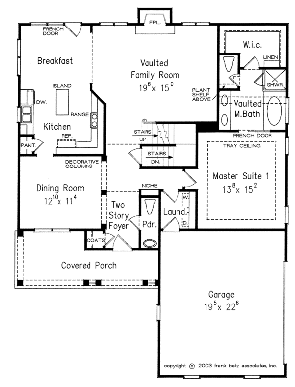 Architectural House Design - Country Floor Plan - Main Floor Plan #927-913