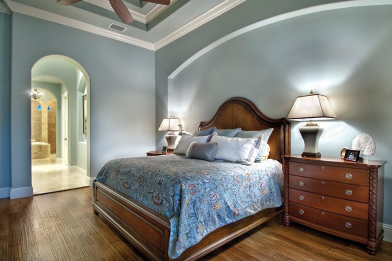 House Blueprint - Interior - Master Bedroom 1 for Mediterranean House Plan #930-446 - 3 bed, 3.5 bath