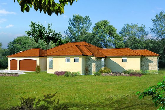 Exterior - Other Elevation 2 for Mediterranean House Plan #80-213 - 5 bed, 5 bath