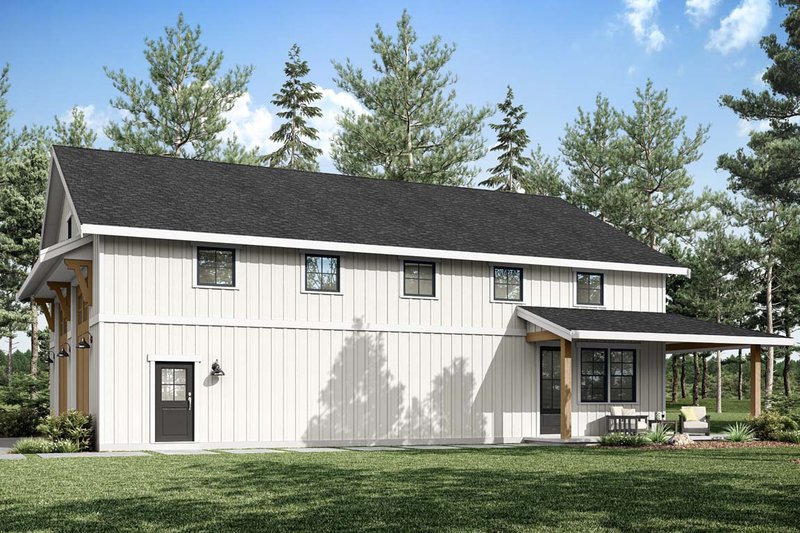 Architectural House Design - Exterior - Other Elevation for Barndominium House Plan #1070-219 - 1 bed, 1 bath