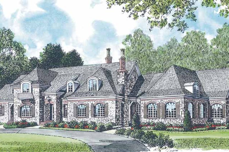 Home Plan - European Exterior - Front Elevation Plan #453-198