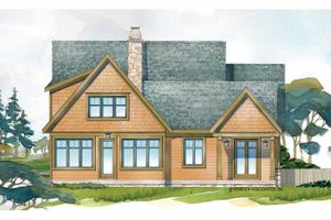 Exterior - Rear Elevation for Craftsman House Plan #928-228 - 4 bed, 4 bath