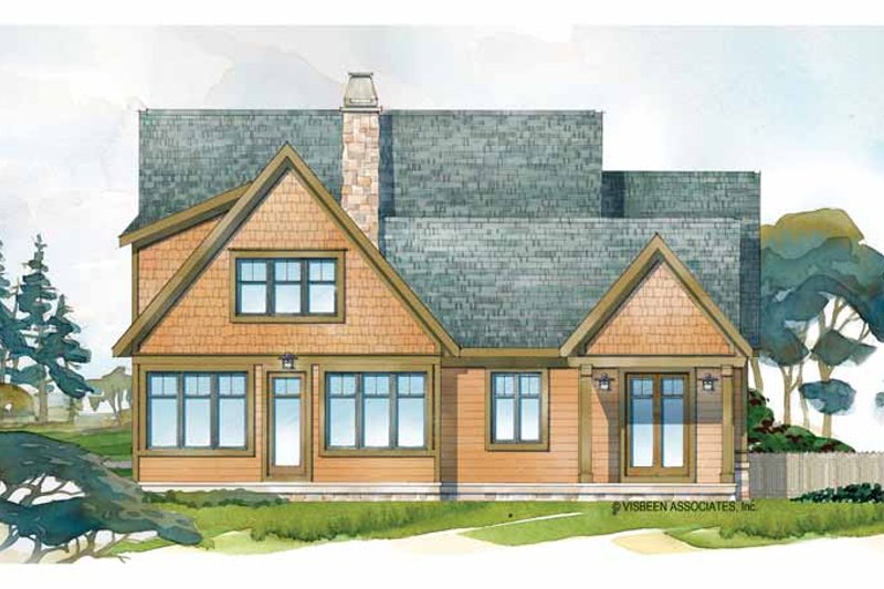 Home Plan - Exterior - Rear Elevation for Craftsman House Plan #928-228 - 4 bed, 4 bath