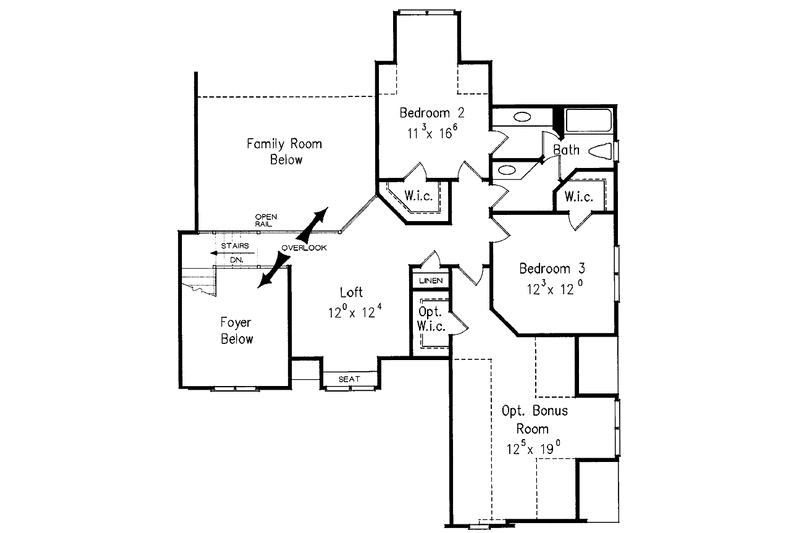 Home Plan - Floor Plan - Upper Floor for Country House Plan #927-915 - 4 bed, 3 bath