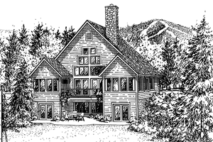 Home Plan - Prairie Exterior - Front Elevation Plan #984-3