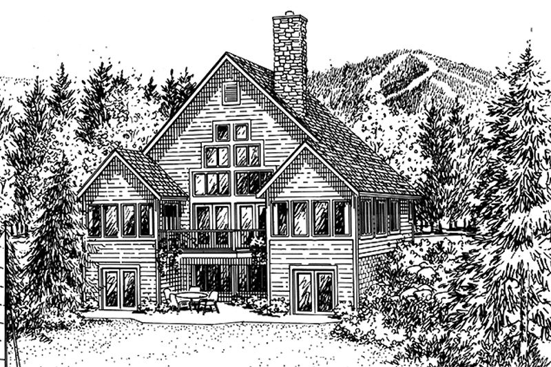 Dream House Plan - Prairie Exterior - Front Elevation Plan #984-3
