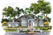 Mediterranean Style House Plan - 4 Beds 3.5 Baths 4140 Sq/Ft Plan #930-46 