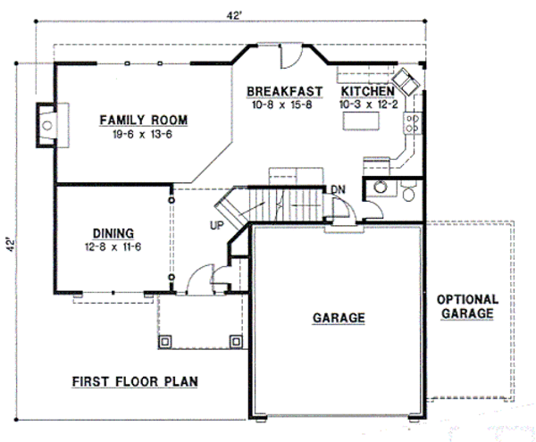 Traditional Floor Plan - Main Floor Plan #67-484