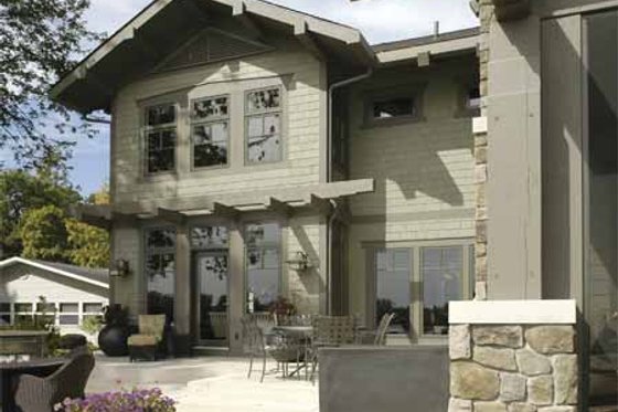 Exterior - Rear Elevation for Craftsman House Plan #928-15 - 2 bed, 3 bath
